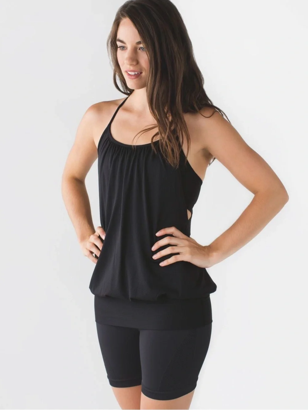 LULULEMON • no limits tank top with built in sports bra